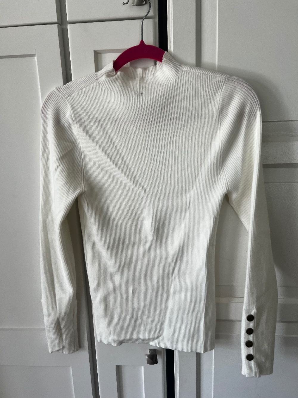 Off White Soft Turtle Neck